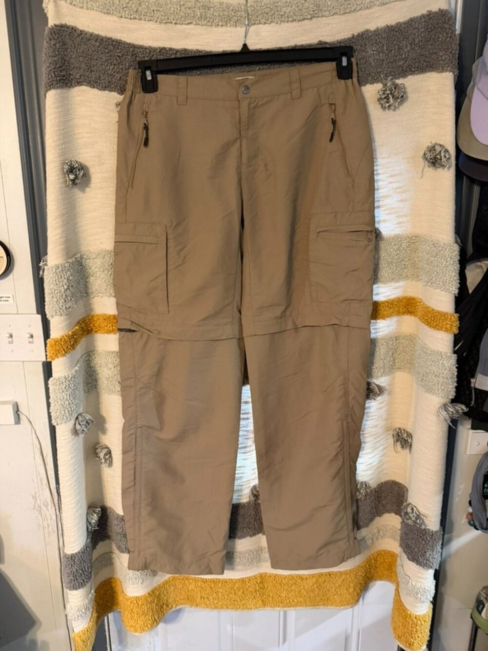 REI Co-Op Sahara Women’s Convertible Hiking Pants to Shorts Khaki Tan Size 12
